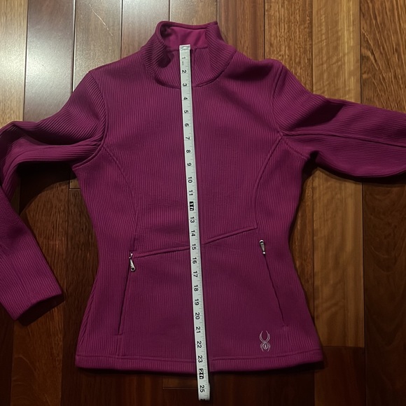 LIKE NEW! Worn once! Spyder zip up sweater 💖 - Picture 7 of 11